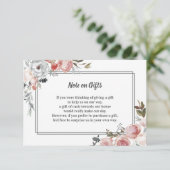 アザミの水彩画の花のギフトの見出しカードは上がり、 エンクロージャーカード (スタンド正面)