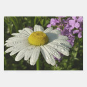 アザミの花の上のミツバチの自然 ラッピングペーパーシート (正面3)