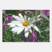 アザミの花の上のミツバチの自然 ラッピングペーパーシート (正面3)