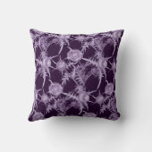 アザミの花柄 クッション (裏面)