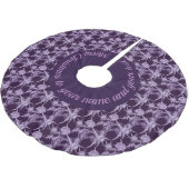 アザミの花柄 ブラッシュドポリエステルツリースカート (アングル)