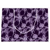 アザミの花柄 ラージペーパーバッグ (正面)