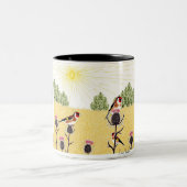 アザミの金魚 ツートーンマグカップ (中央)