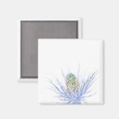 アザミの頭をクローズアップ マグネット (正面/裏面)