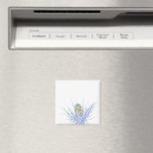 アザミの頭をクローズアップ マグネット (インサイチュ (食洗機))