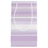 アザミ紫ストライプ色 スモールペーパーバッグ (正面)