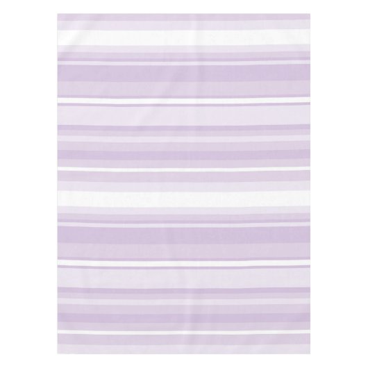 アザミ紫ストライプ色 テーブルクロス (正面)
