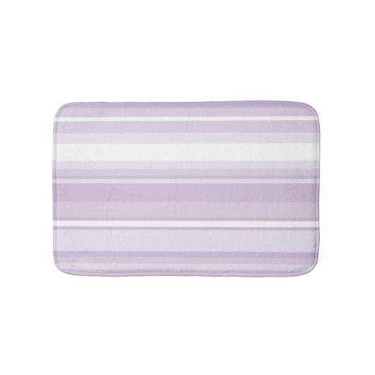 アザミ紫ストライプ色 バスマット (正面)