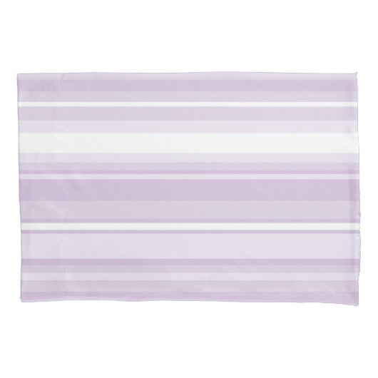 アザミ紫ストライプ色 枕カバー (正面)