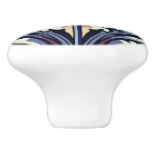 アザミ花アールデコ セラミックノブ (側面)