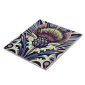 アザミ花アールデコ タイル (側面)