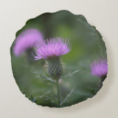 アザミ花枕 ラウンドクッション (裏面)