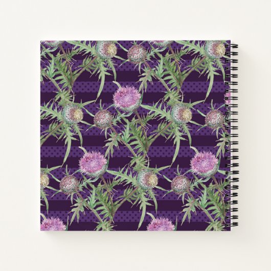 アザミ花 ノートブック (裏面)