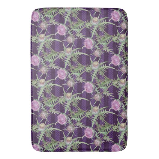 アザミ花 バスマット (正面縦)