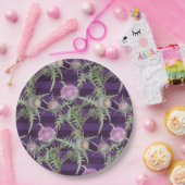 アザミ花 ペーパープレート (パーティー)