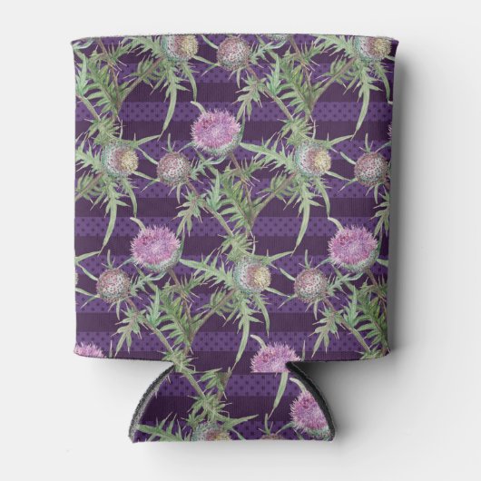 アザミ花 缶クーラー (正面)