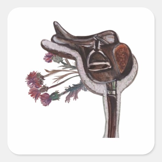 アザミ鞍 スクエアシール (正面)