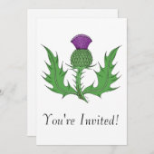 アザミ 招待状 (正面/裏面)