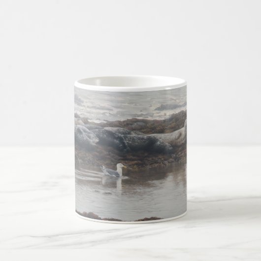アザラシおよびカモメのマグ コーヒーマグカップ (中央)