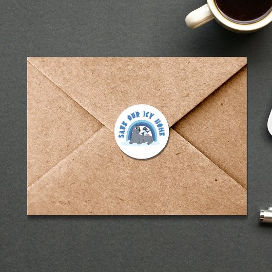 アザラシとペンギン救が「氷の世界」の漫画 ラウンドシール