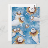 アザラシと四季シリーズ　夏 ポストカード (正面/裏面)