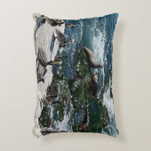 アザラシと鳥のアクセント枕 アクセントクッション (正面(垂直))