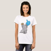 アザラシのサムズアップ Tシャツ (正面フル)