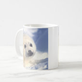 アザラシの子の顔 コーヒーマグカップ (正面左)