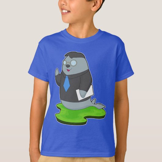 アザラシ秘書メモ Tシャツ (正面)