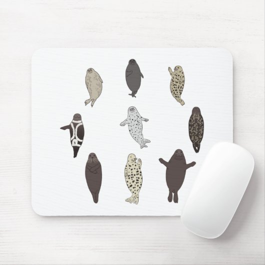 アザラシ♥アザラシ マウスパッド (マウス)