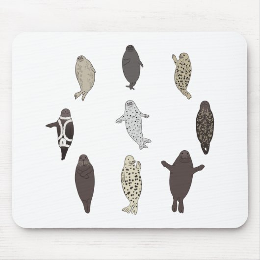 アザラシ♥アザラシ マウスパッド (正面)