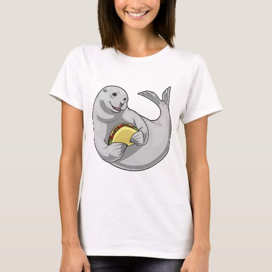アザラシ タコ Tシャツ (正面)