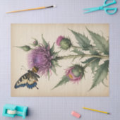 アザラシ&バタフライプリント 薄葉紙 (クラフト)