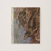 アザラシ、ビンテージ海洋生物オcean動物 ジグソーパズル (縦)