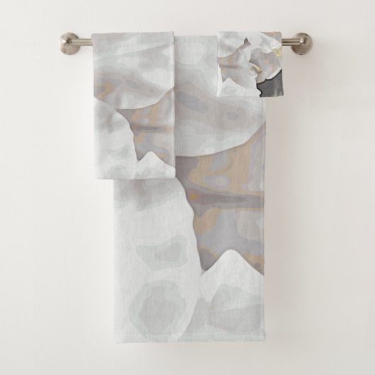 *~*アザリアフラワ素朴ーズホワイトニュートラル  バスタオルセット (インサイチュ)