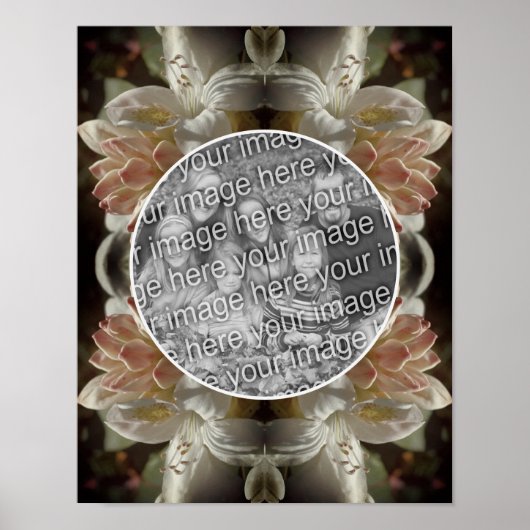 アザレアの花の開花 色合い オリジナル写真を作成 ポスター (正面)