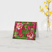 アザレアの花 カード (黄色い花)