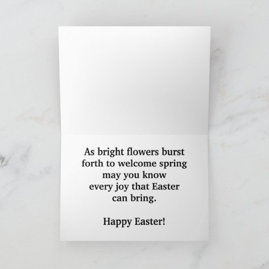 アザレアコラージラージフォントイースターカード シーズンカード (内部)