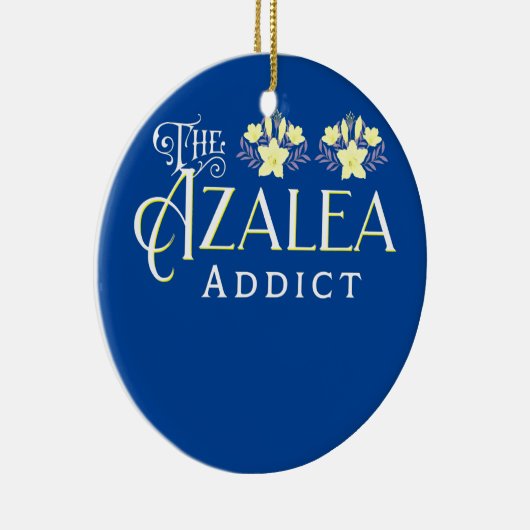 アザレアフラワーアディクトホームガーデンアザレア愛好家 セラミックオーナメント (右)