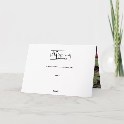 アザレア カード (裏面)