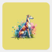 アザーク犬 スクエアシール (正面)