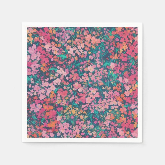 アザ鮮やかリアフローラ スタンダードカクテルナプキン (正面)