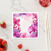 アザ鮮やかレアフローラ水彩 スタンダードカクテルナプキン (インサイチュ)