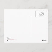 アザ・ブラック・ホワイト写真 ポストカード (裏面)