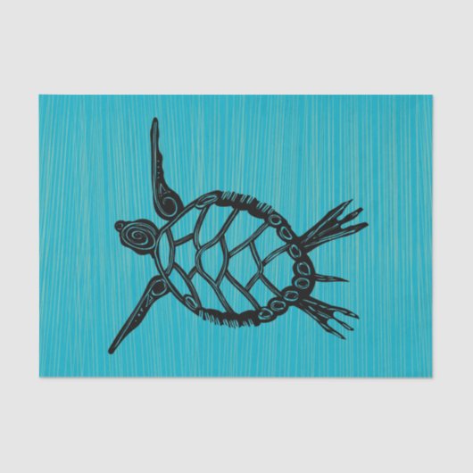 アシのウミガメ 薄葉紙 (正面)