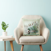 アシの真ん中の穏やかなマーシュランドマラードアヒル クッション (椅子)