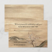 アシアナ  レスポンスカード 招待状 (正面/裏面)