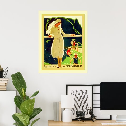 アシェテツレティンブレ~ヴィンテージフランスの世界大戦1 ポスター (ホームオフィス)