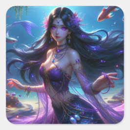 アシェラ – マーメイドシリーズアートコレクション スクエアシール