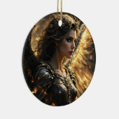 アシェンライト:シャドーフレームセラフ セラミックオーナメント (右)